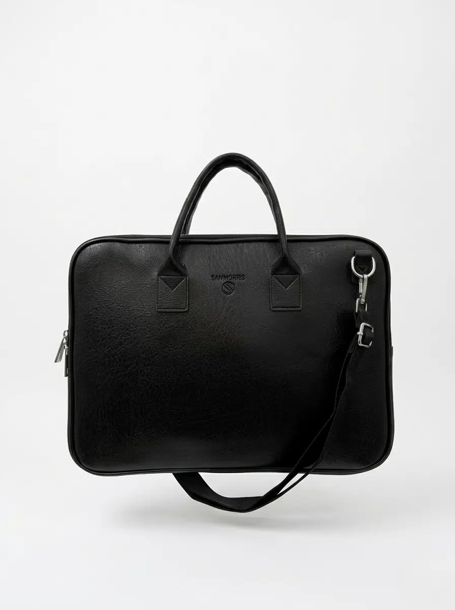 Unisex 15.6 inç Uyumlu Suni Deri Darbe Korumalı Laptop ve Evrak Çantası