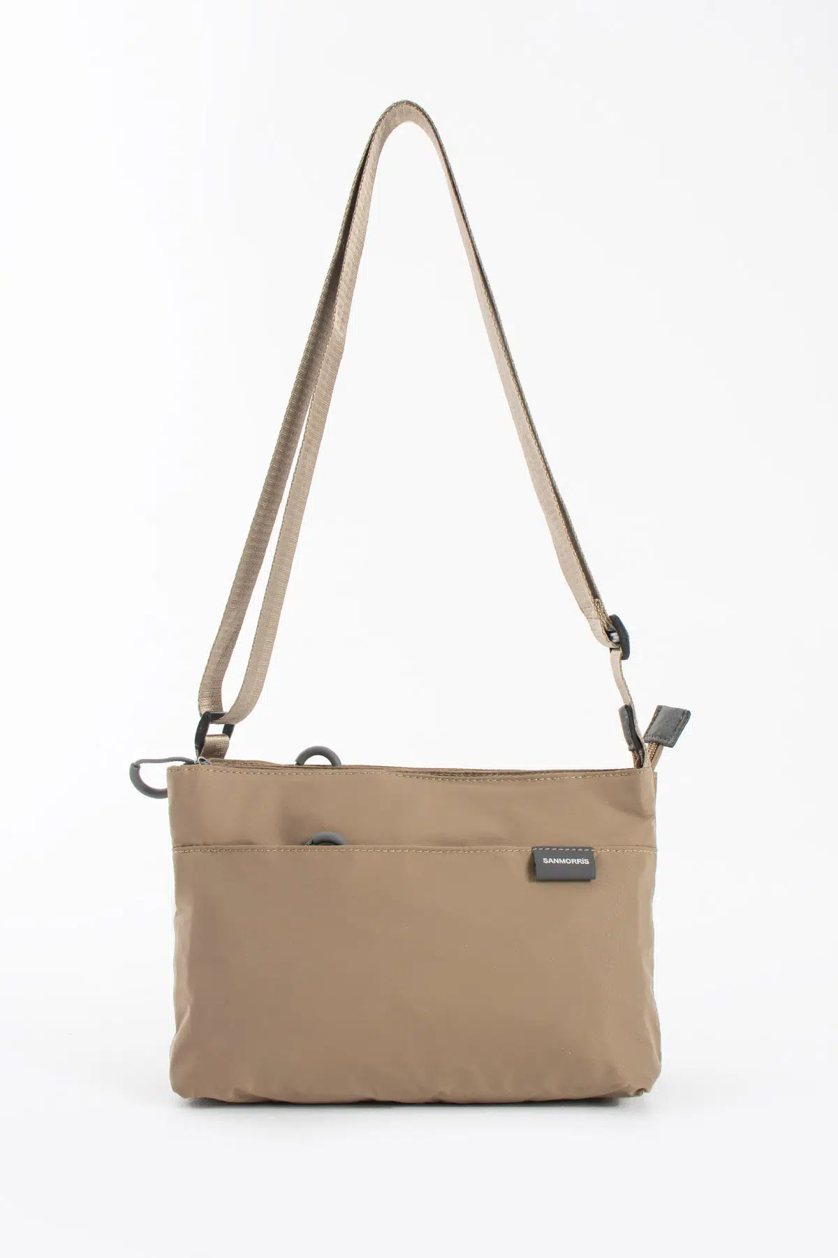 5 Bölmeli Su Dayanıklı Paraşüt Kumaş Çapraz Askılı Omuz Çantası - bej