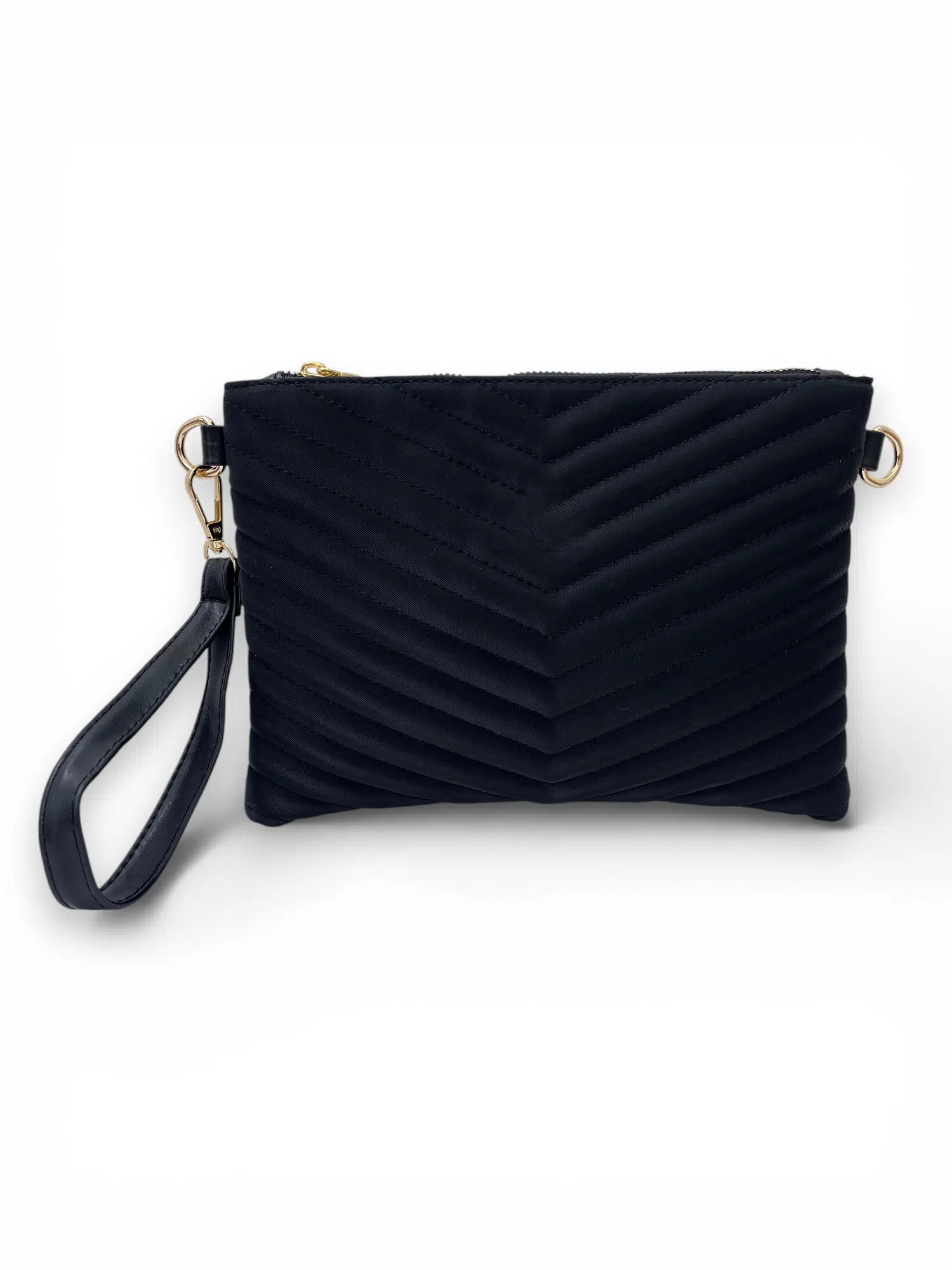 Kadın Siyah Renkli Saten Kumaş Ayarlanabilir Çapraz Ve El Askılı Portföy, Clutch Çanta