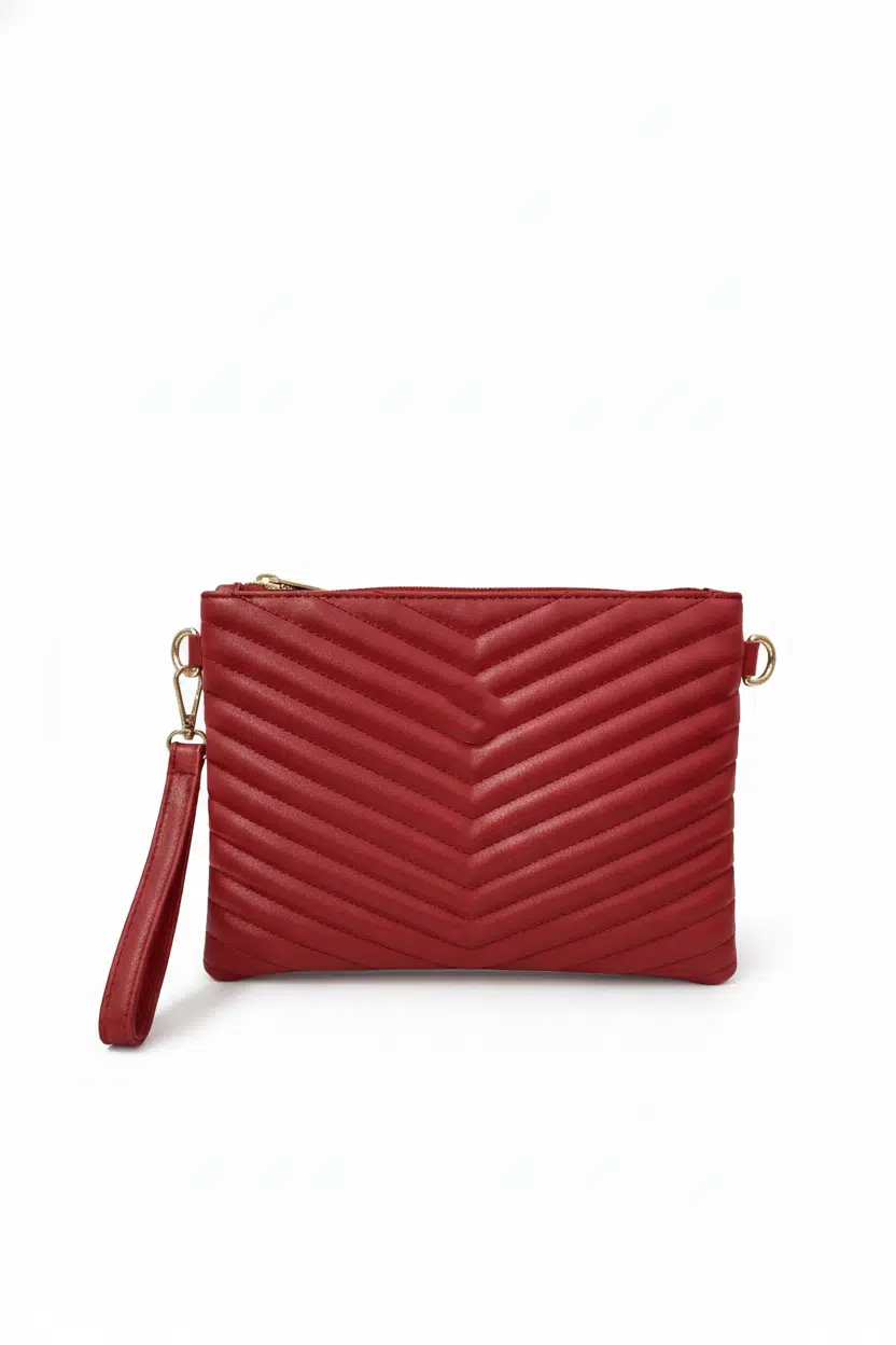 Kadın Suni Deri Ayarlanabilir Çapraz ve El Askılı Portföy, Clutch Çanta