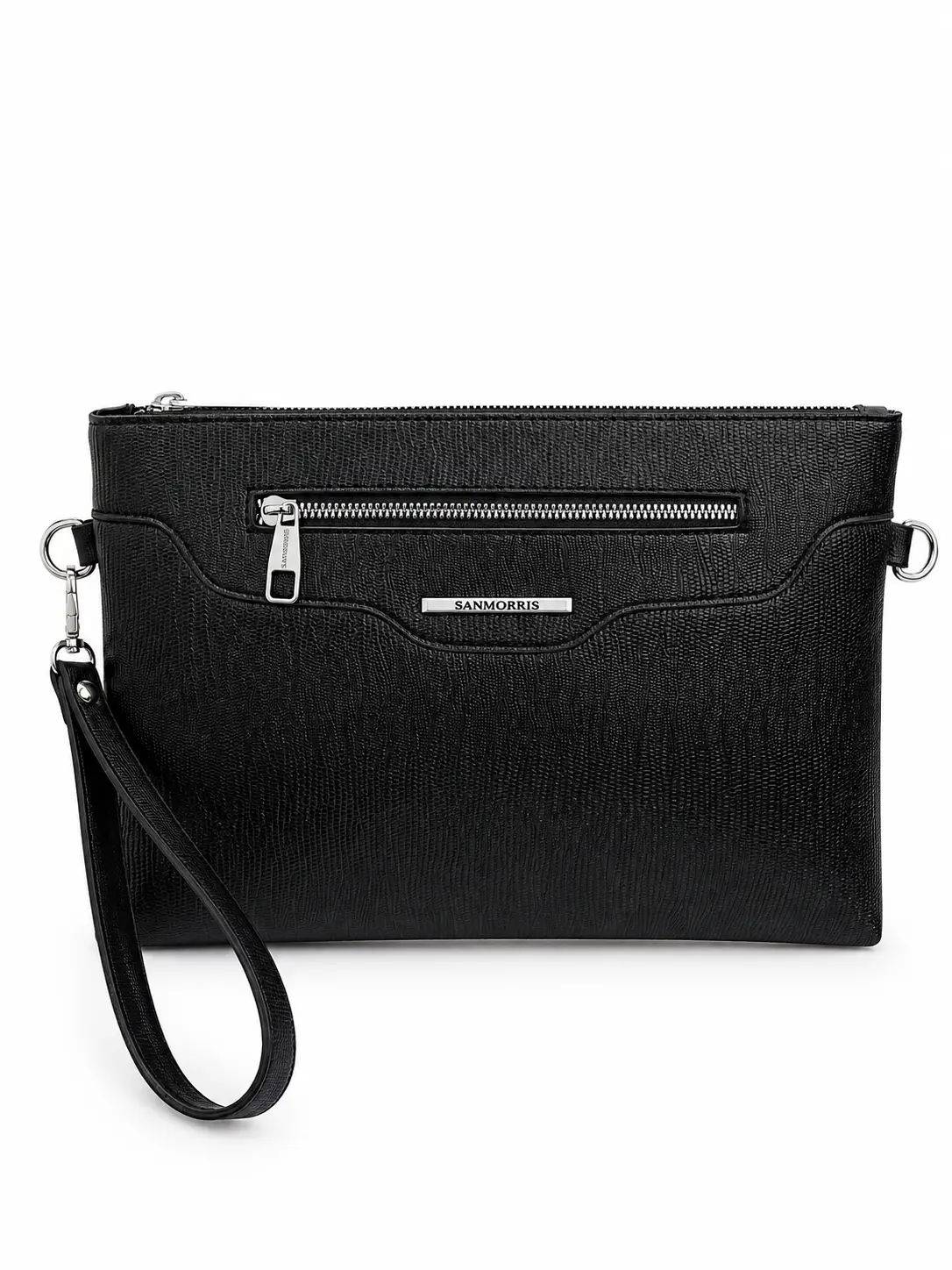 Kadın Suni Deri Ayarlanabilir Çapraz Ve El Askılı Portföy, Clutch Çanta S-1360 - Lezard