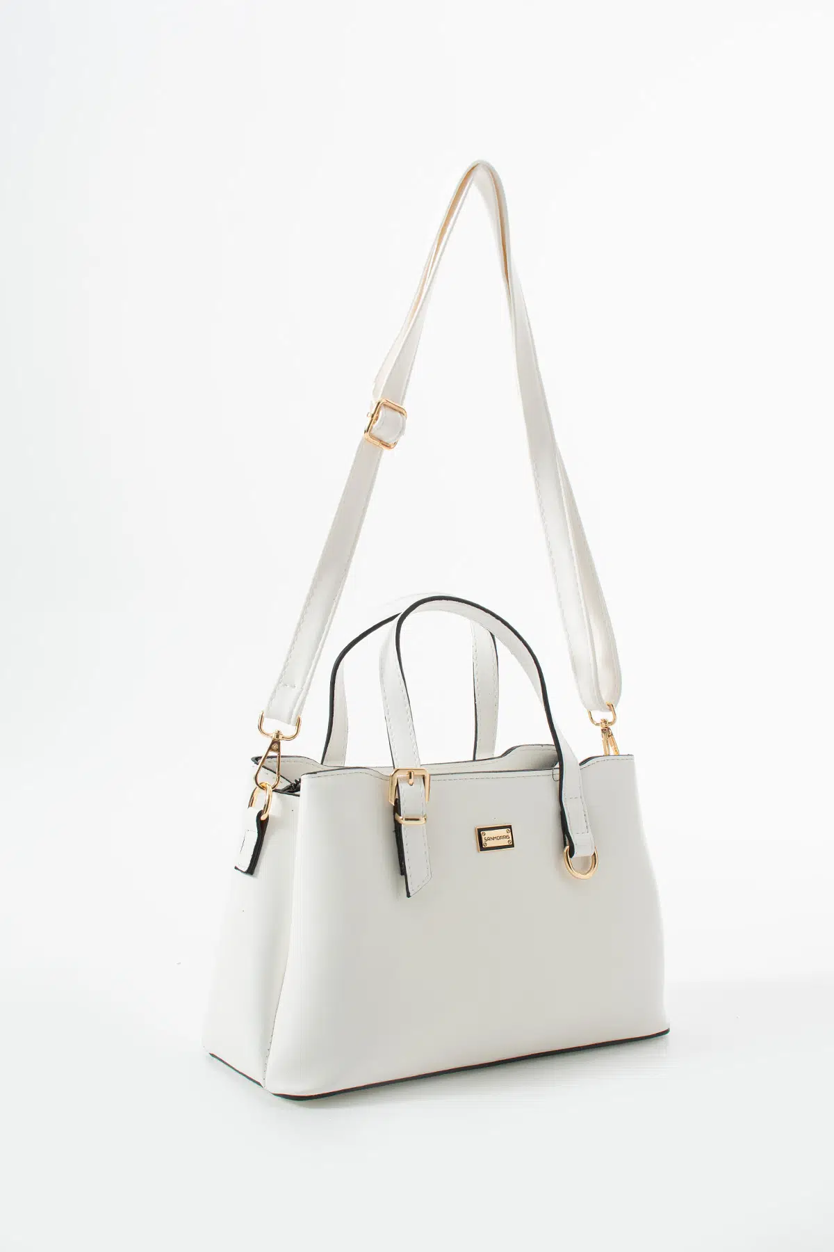 Kadın Suni Deri Gold Tokalı El Ve Omuz Çantası