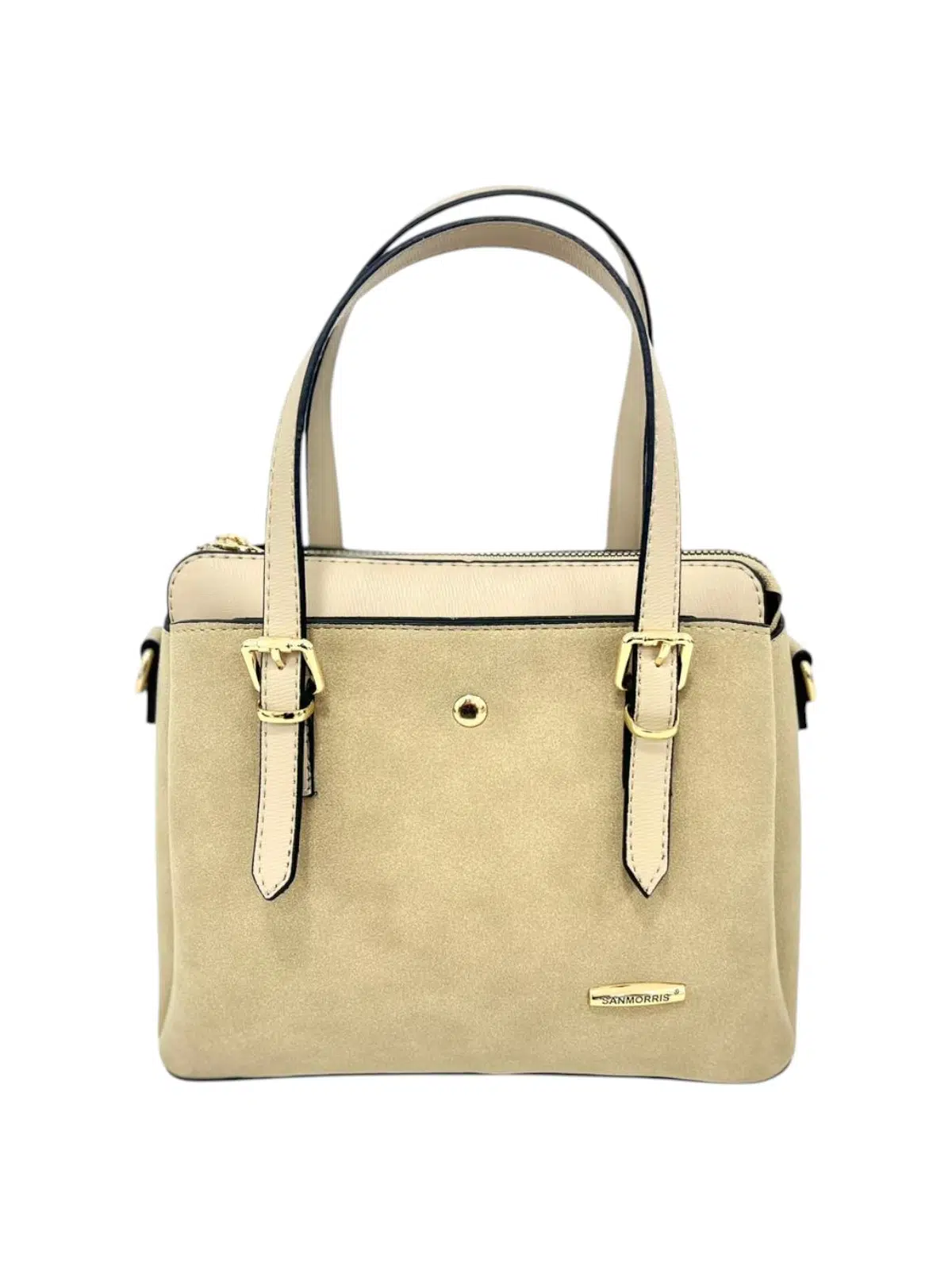 Kadın Uzun Askılı 4 Bölmeli Gold Aksesuarlı Omuz Ve El Çantası