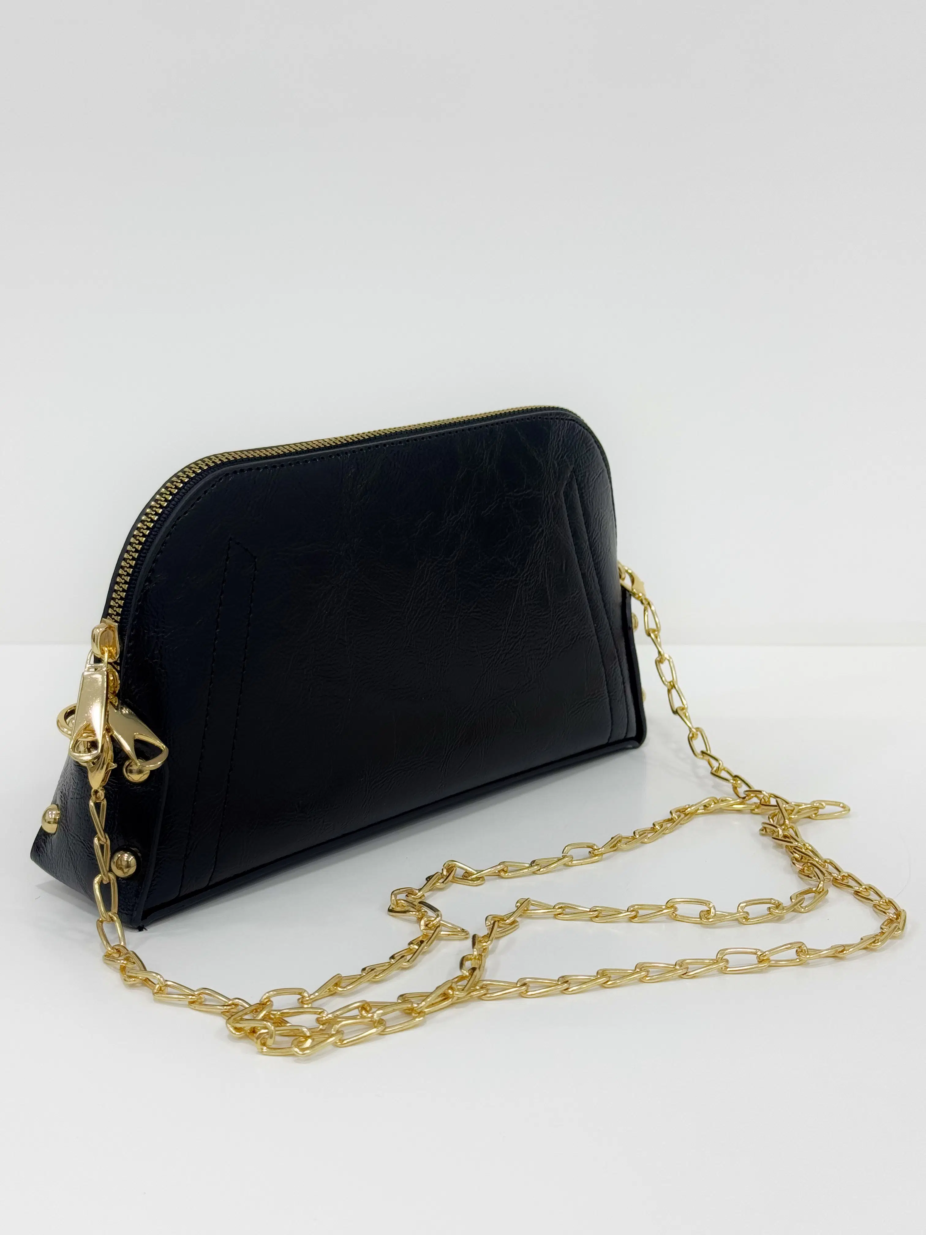 SANMORRİS ZİNCİRLİ ÇAPRAZ OMUZ ASKILI EL ÇANTASI