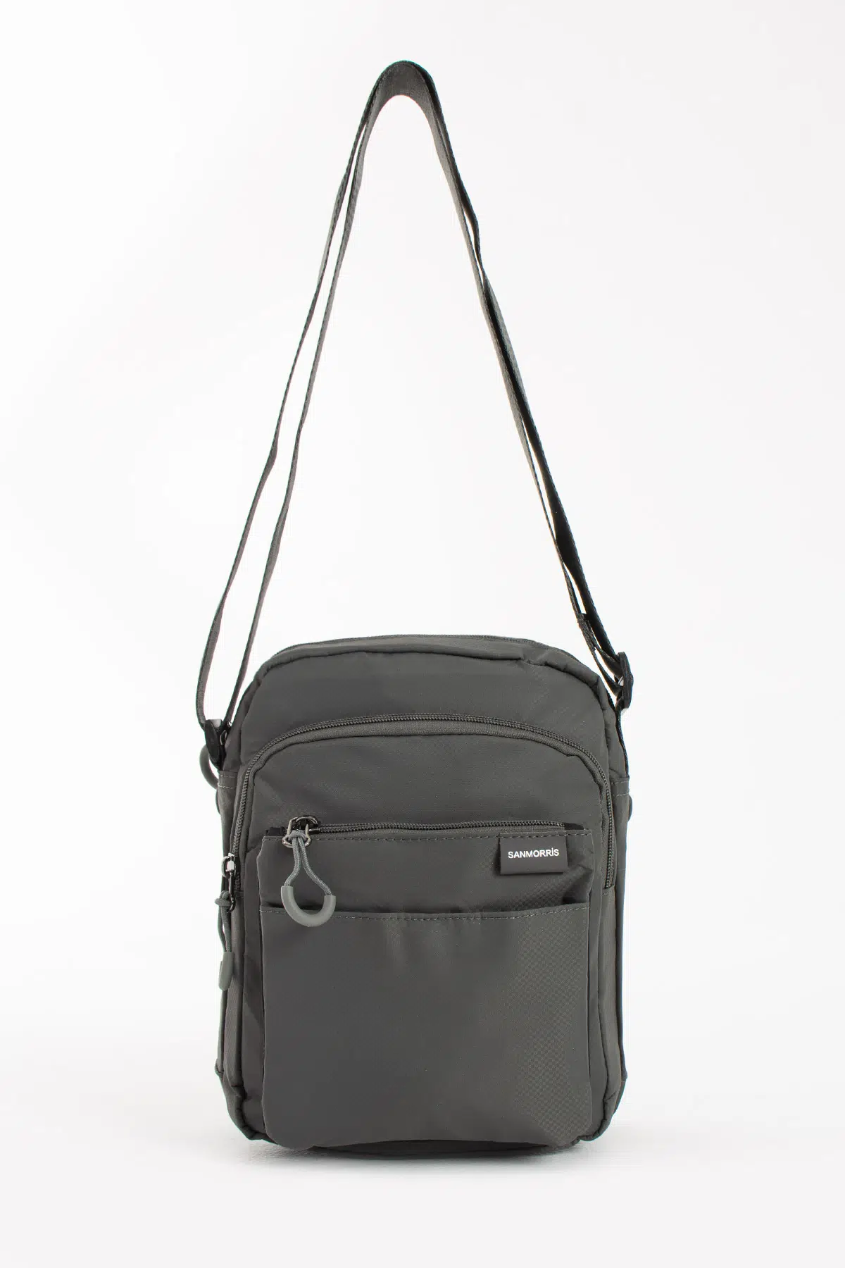 Unisex 5 Bölmeli Suya Dayanıklı Paraşüt Kumaş Organizer Çanta - Koyu Gri