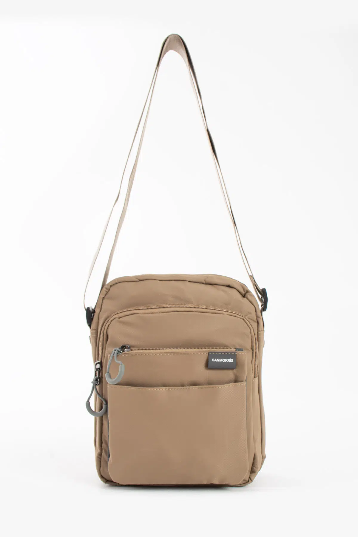 Unisex 5 Bölmeli Suya Dayanıklı Paraşüt Kumaş Organizer Çanta - bej