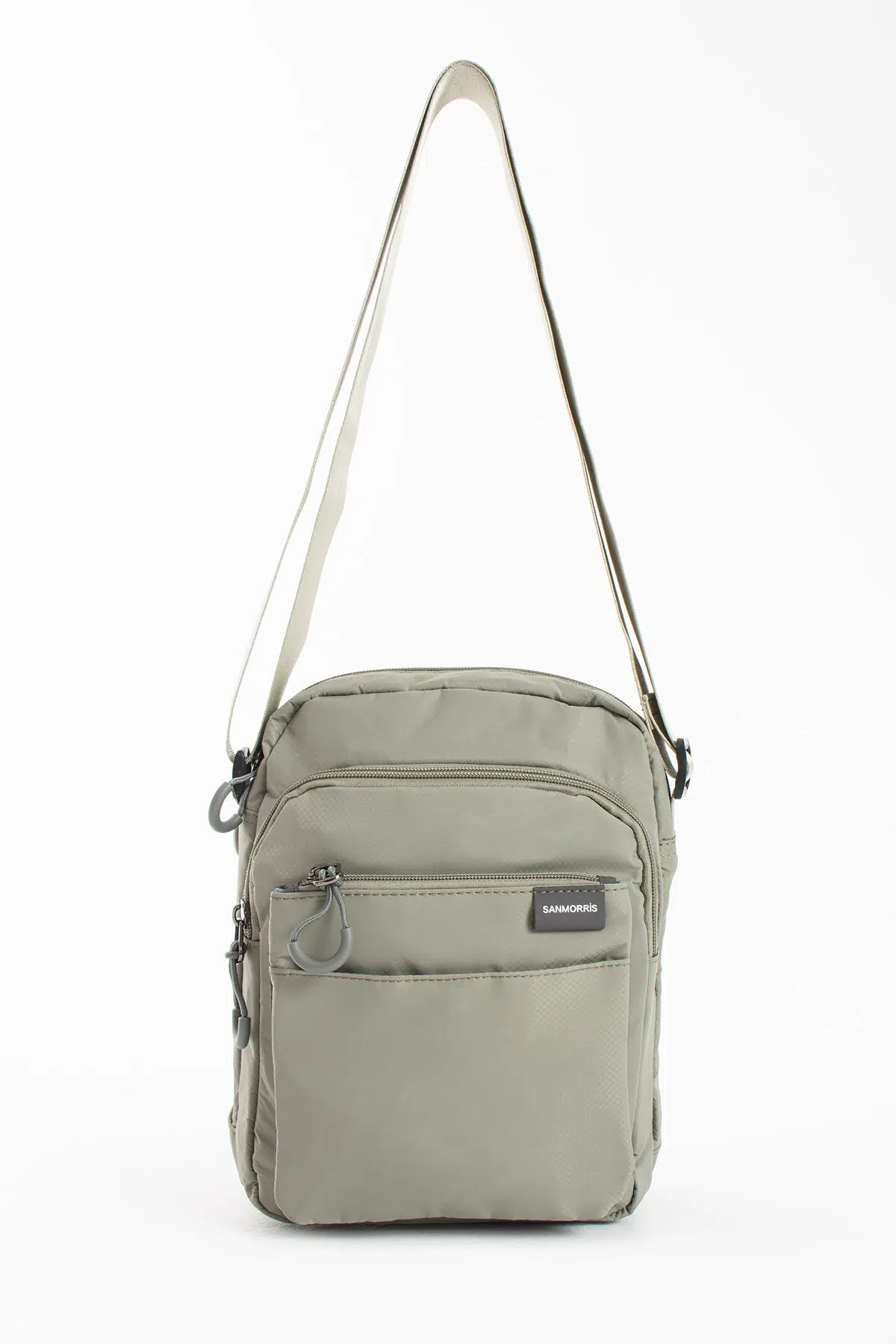 Unisex 5 Bölmeli Suya Dayanıklı Paraşüt Kumaş Organizer Çanta - Açık Gri