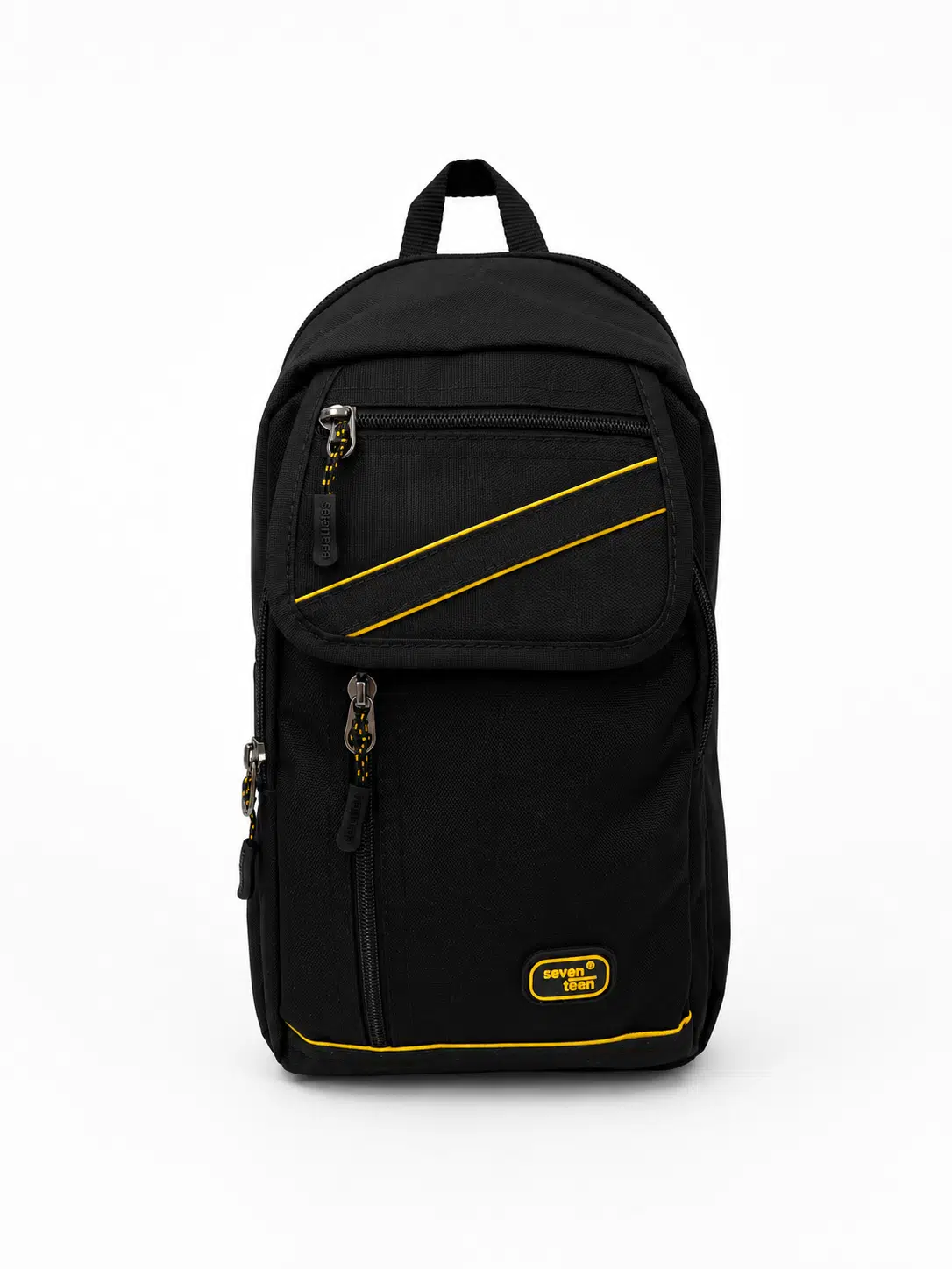 SEVENTEEN Unisex Büyük Boy Hafif ve Dayanıklı Çapraz Askılı Body Bag - SİYAH-SARI