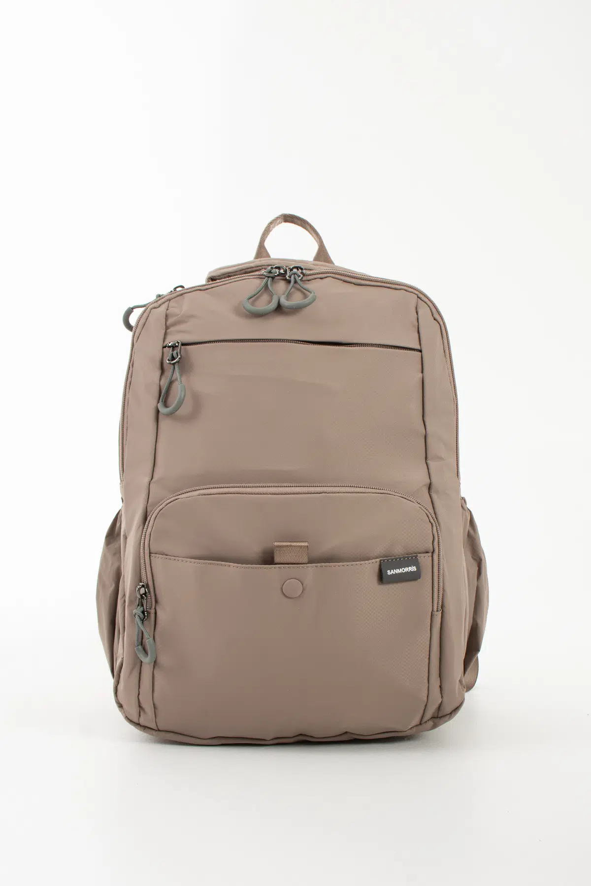 Unisex Çok Bölmeli Suya Dayanıklı Paraşüt Kumaş Laptop Bölmeli Okul ve Günlük Sırt Çantası - vizon