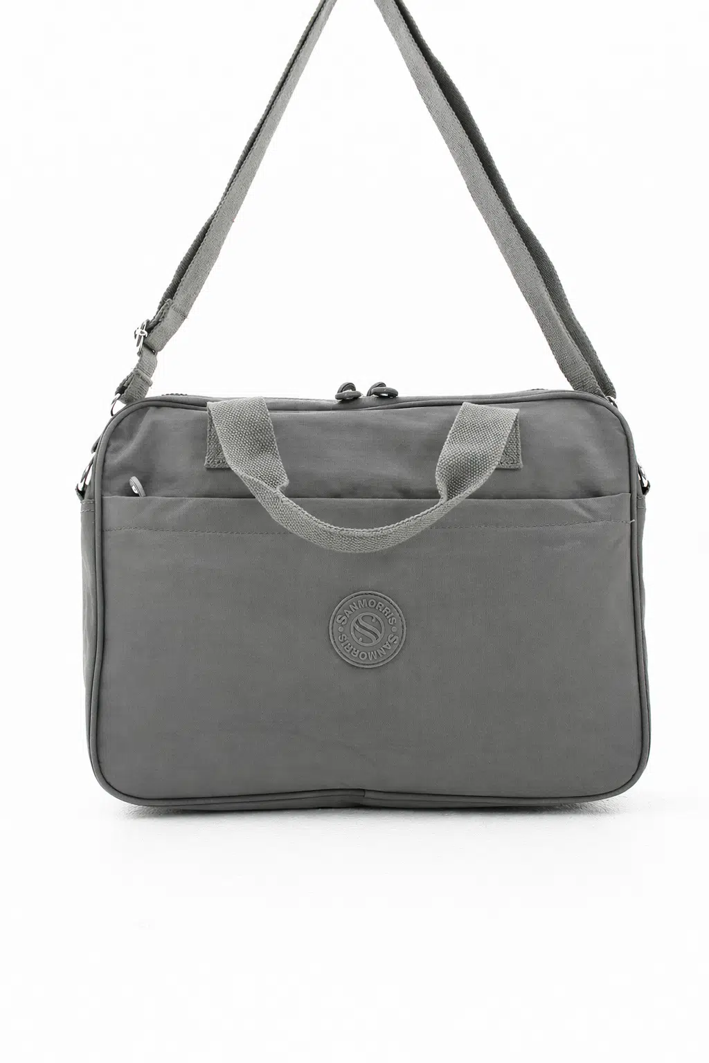 Unisex Klinkır Koyu Gri Renkli Suya Dayanıklı Laptop Bölmeli Çapraz Askılı Evrak Ve Laptop Çantası