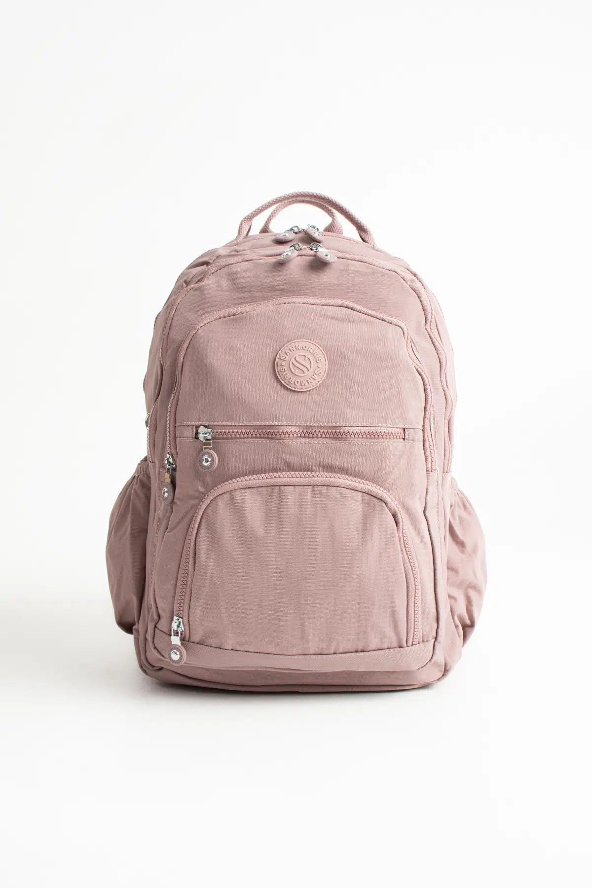 Unisex Suya Dayanıklı Krinkıl Kumaş Çok Gözlü Orta Boy Laptop Okul Ve Sırt Çantası